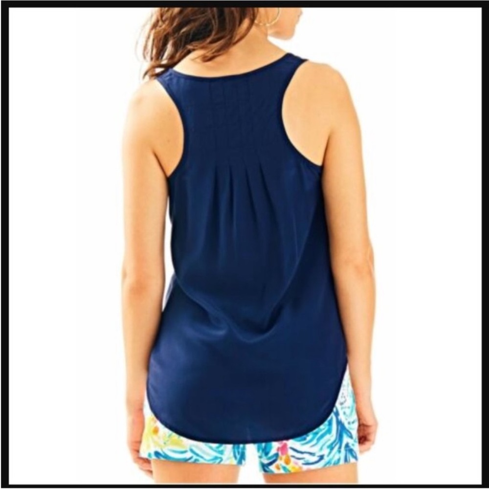 Lilly Pulitzer Alyssa Silk Tank - Picture 8 of 8